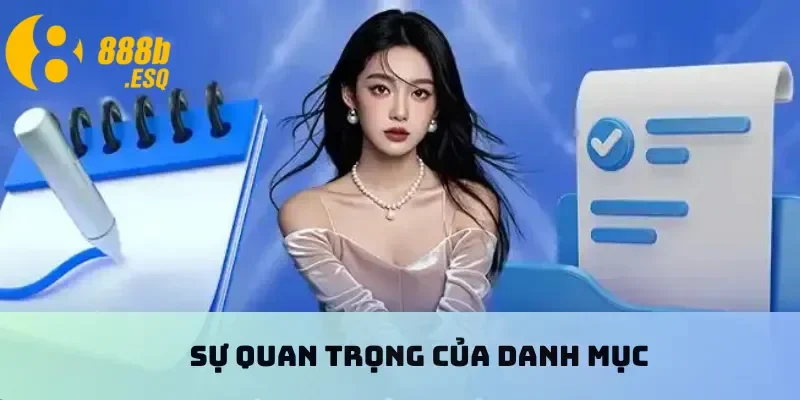 Sự quan trọng của danh mục